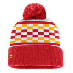 Fanatics Kansas City Chiefs Women's End Zone Cuffed Knit Hat with Pom Red