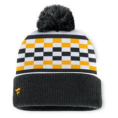 Fanatics Pittsburgh Steelers Women's End Zone Cuffed Knit Hat with Pom Black