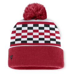 Fanatics San Francisco 49ers Women's End Zone Cuffed Knit Hat with Pom Scarlet