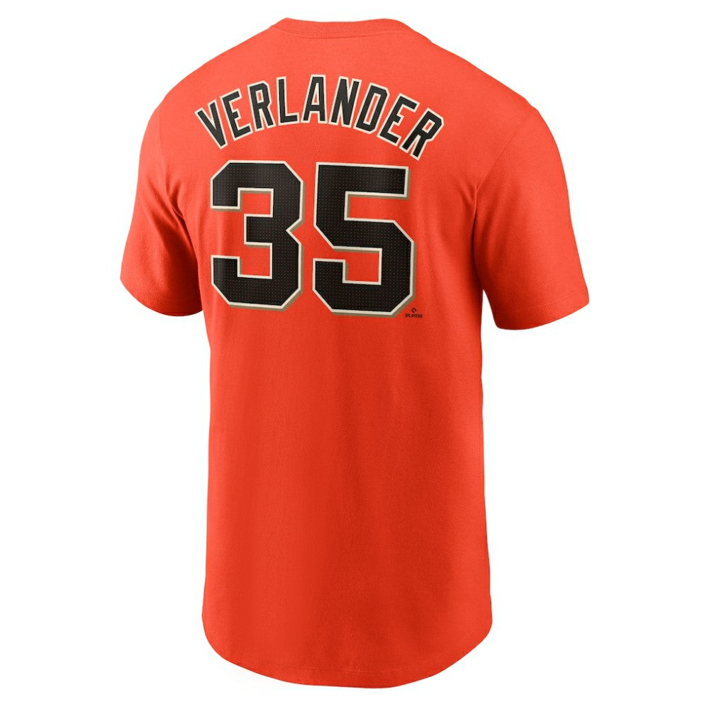 Justin Verlander San Francisco Giants Nike Fuse Name & Number T-Shirt - Orange - Nike Lifestyle