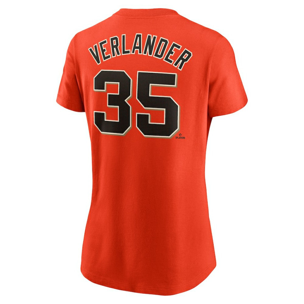 Justin Verlander San Francisco Giants Nike Women's Cooperstown Collection Fuse Name & Number T-Shirt - Orange - Nike Online