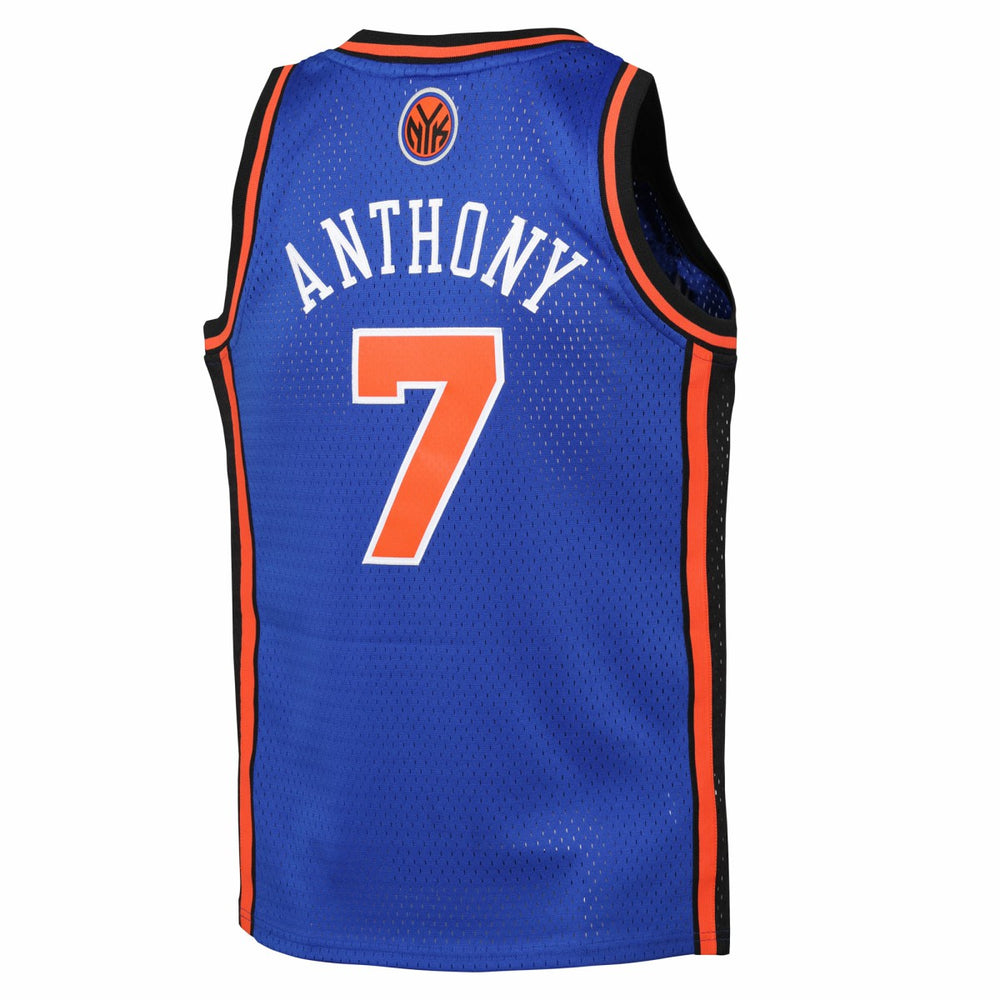 Carmelo Anthony New York Knicks Youth 2010/11 Hardwood Classics Swingman Jersey Blue | Mitchell & Ness US