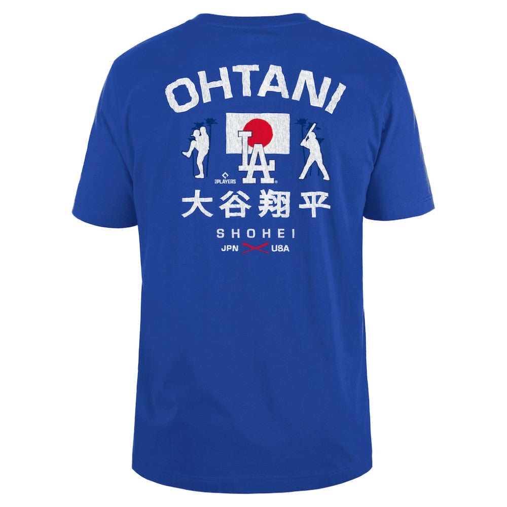 Shohei Ohtani Los Angeles Dodgers New Era Japan Flag T-Shirt - Royal - New Era Sale