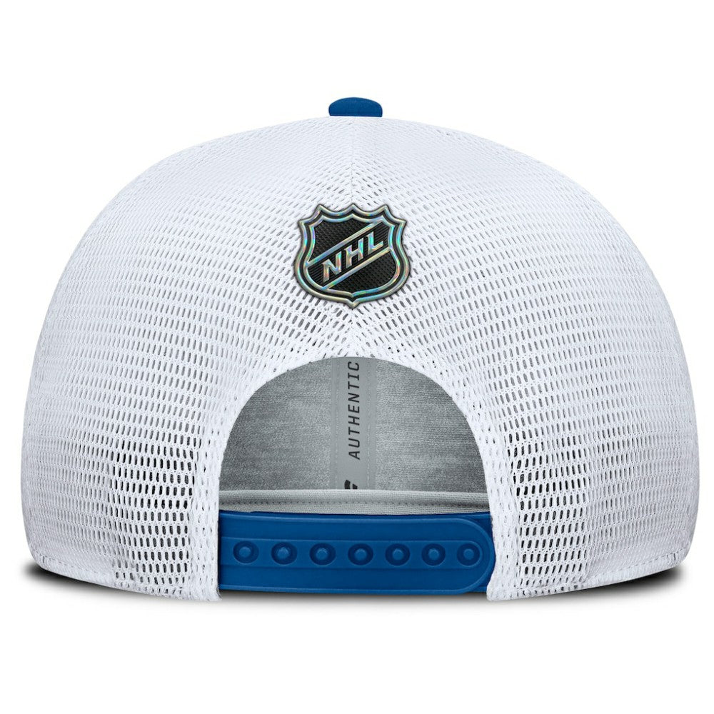 New York Rangers Fanatics Centennial Authentic Pro Structured Trucker Adjustable Hat - Blue/White - NHL 202815535