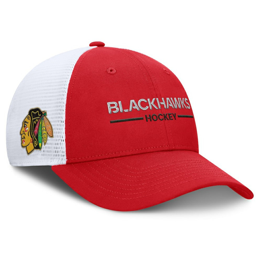 Chicago Blackhawks Fanatics Centennial Adjustable Trucker Hat - Red/White - NHL 202815617