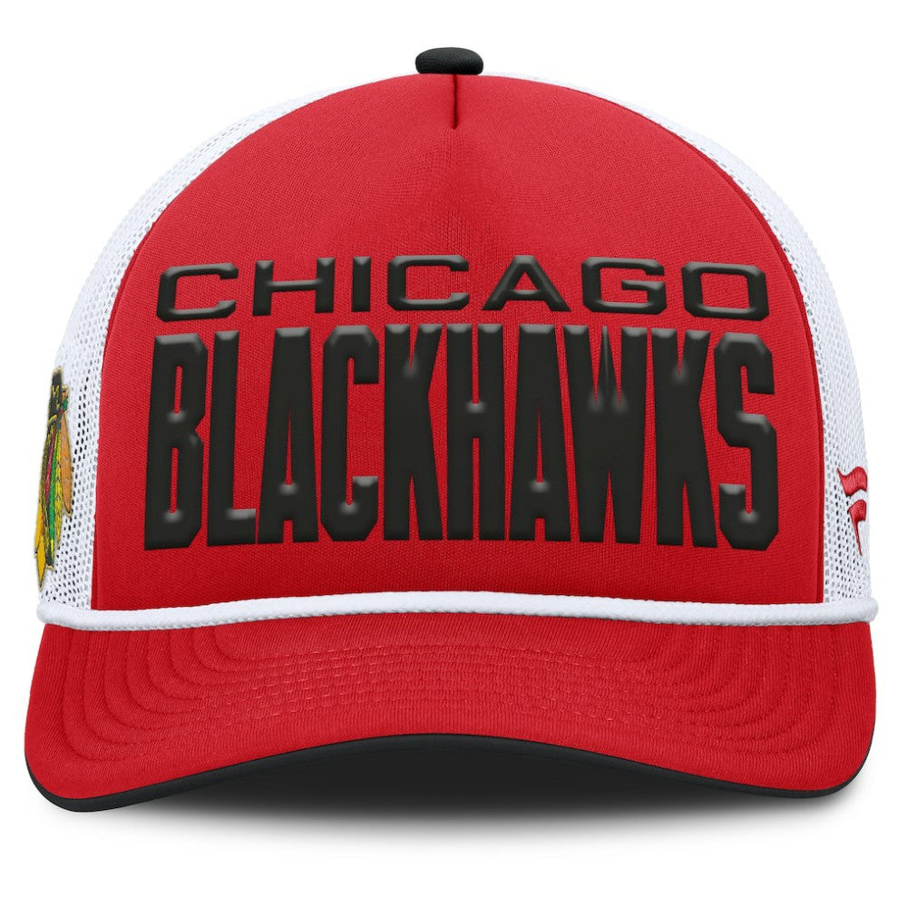 Chicago Blackhawks Fanatics Centennial Foam Front Adjustable Trucker Hat - Red/White - NHL 202815625