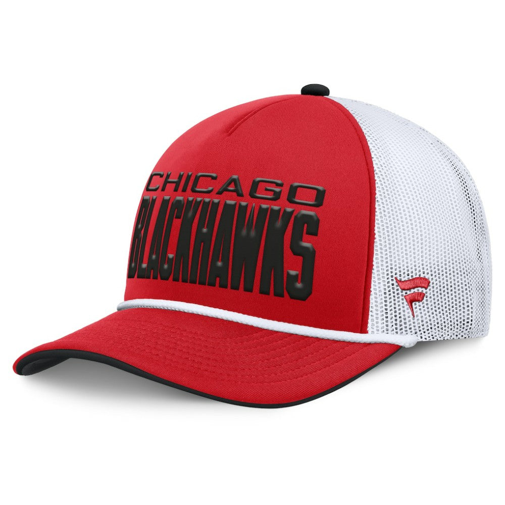 Chicago Blackhawks Fanatics Centennial Foam Front Adjustable Trucker Hat - Red/White - NHL 202815625