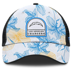 Fanatics Los Angeles Chargers Tropical Adjustable Trucker Hat White/Black