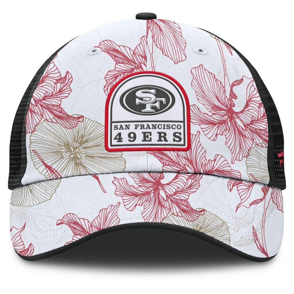 Fanatics San Francisco 49ers Tropical Adjustable Trucker Hat White/Black