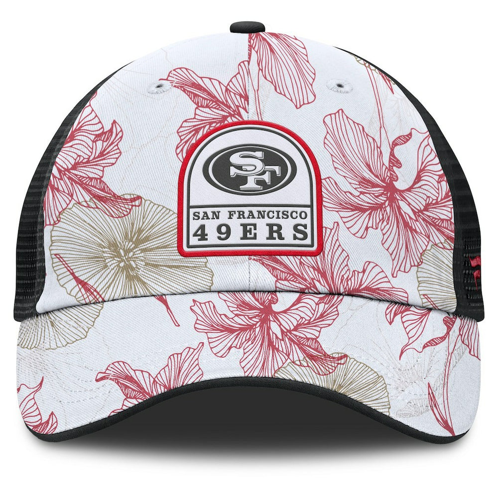 Fanatics San Francisco 49ers Tropical Adjustable Trucker Hat White/Black