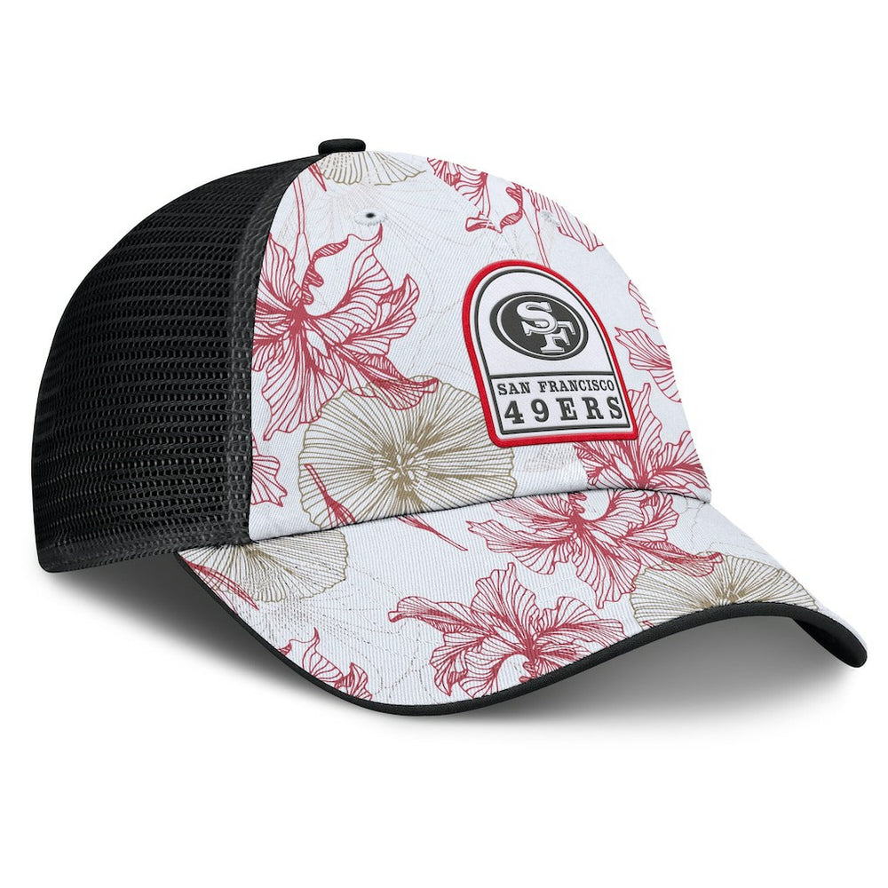 Fanatics San Francisco 49ers Tropical Adjustable Trucker Hat White/Black
