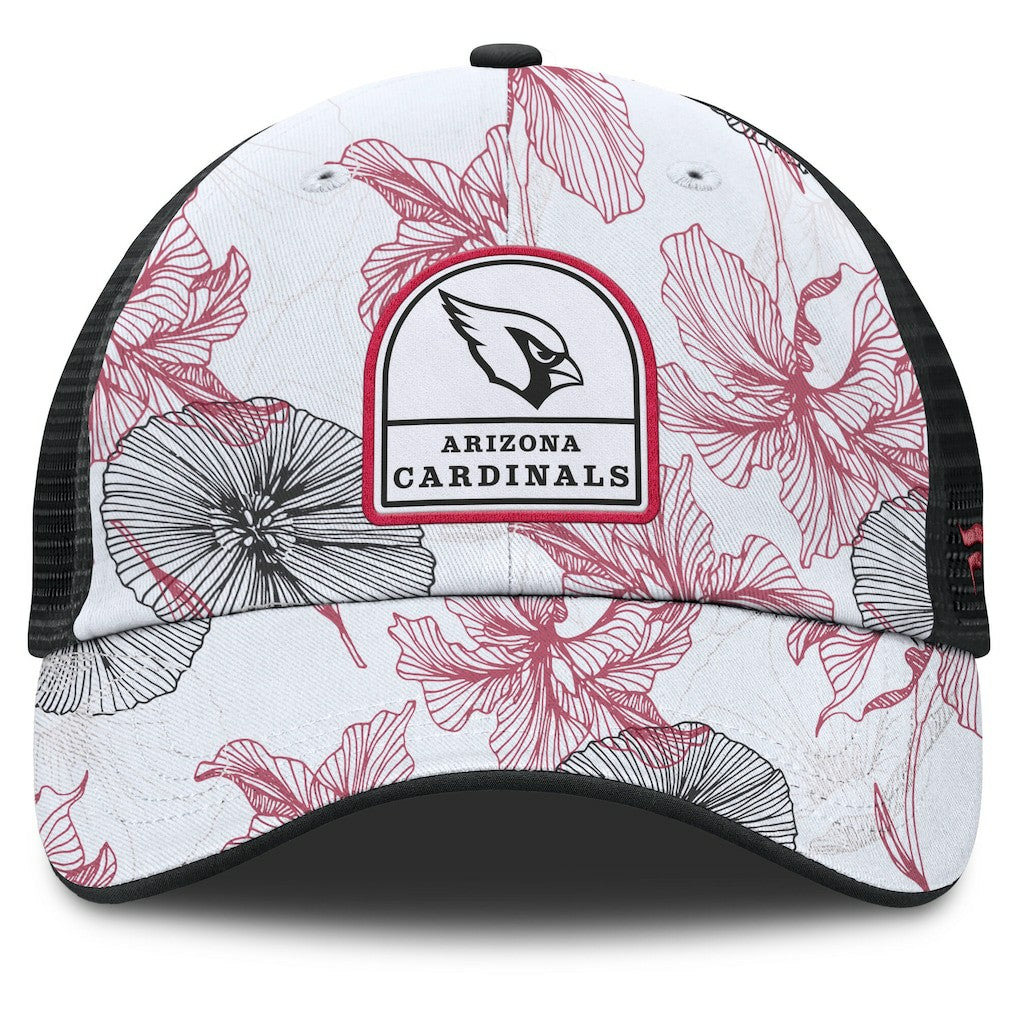 Fanatics Arizona Cardinals Tropical Adjustable Trucker Hat White/Black