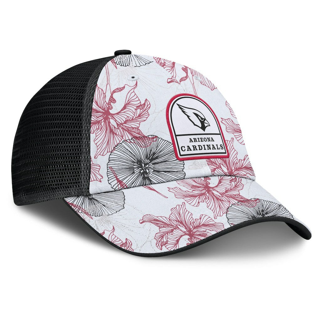 Fanatics Arizona Cardinals Tropical Adjustable Trucker Hat White/Black