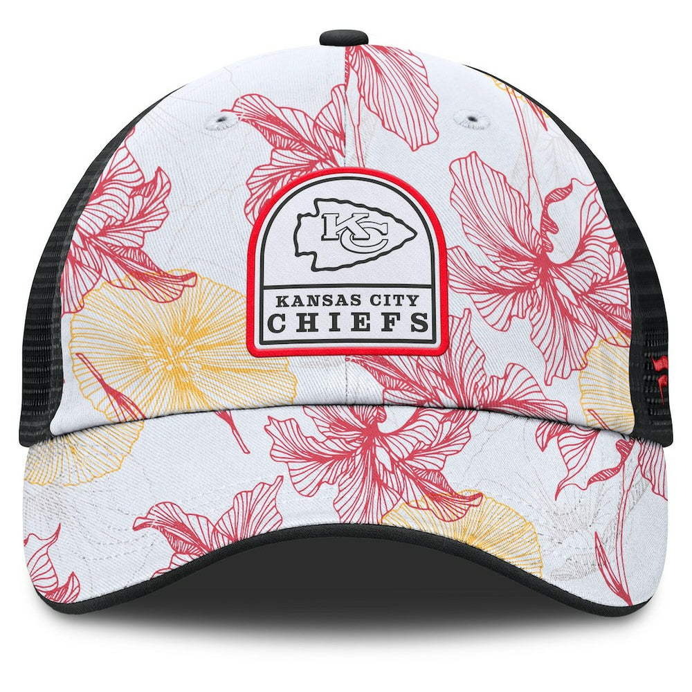 Fanatics Kansas City Chiefs Tropical Adjustable Trucker Hat White/Black