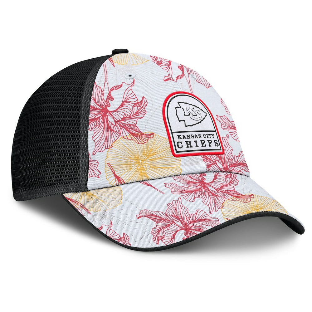 Fanatics Kansas City Chiefs Tropical Adjustable Trucker Hat White/Black