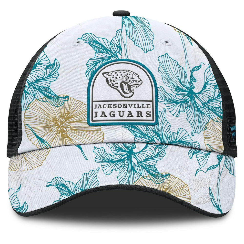 Fanatics Jacksonville Jaguars Tropical Adjustable Trucker Hat White/Black