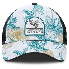 Fanatics Jacksonville Jaguars Tropical Adjustable Trucker Hat White/Black