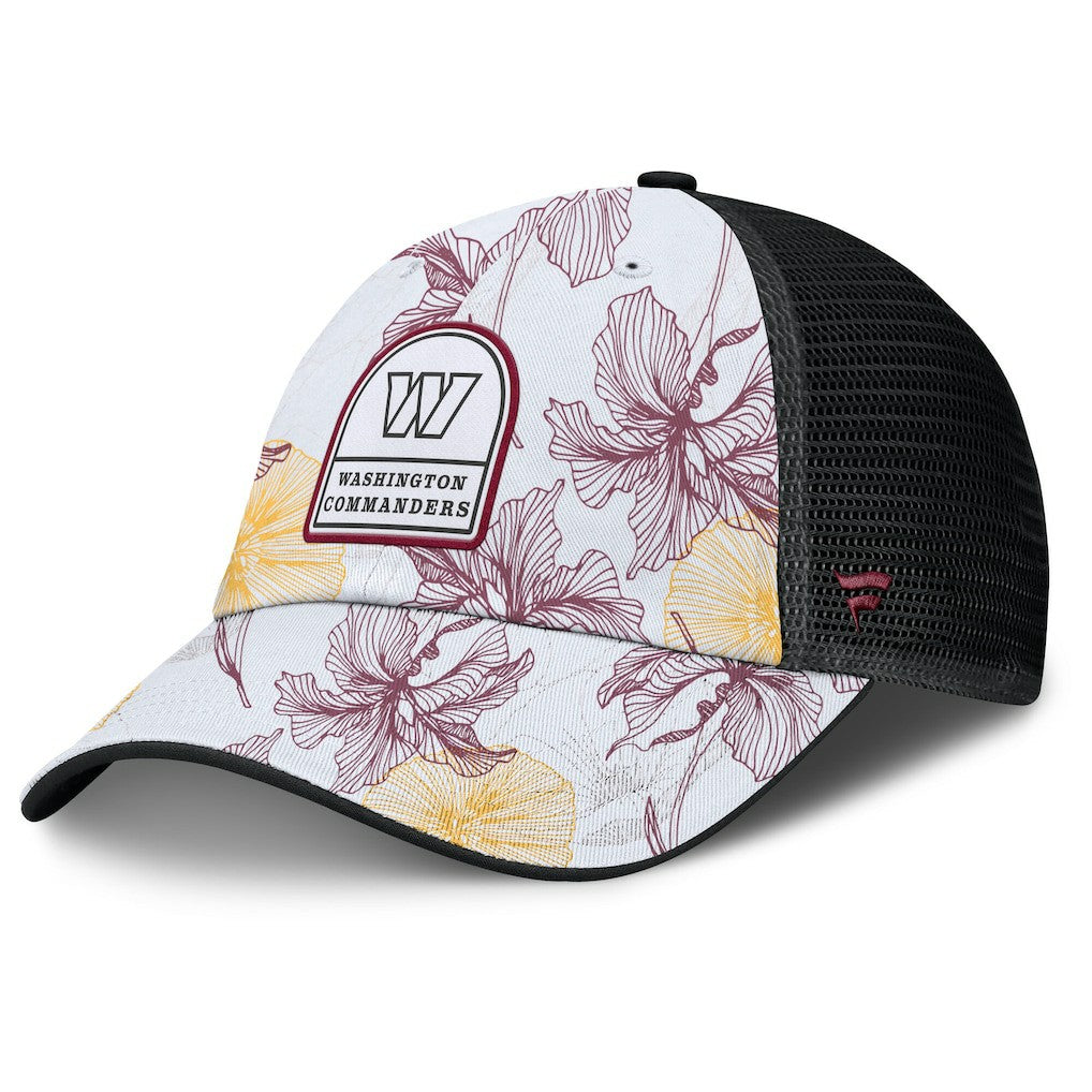 Fanatics Washington Commanders Tropical Adjustable Trucker Hat White/Black