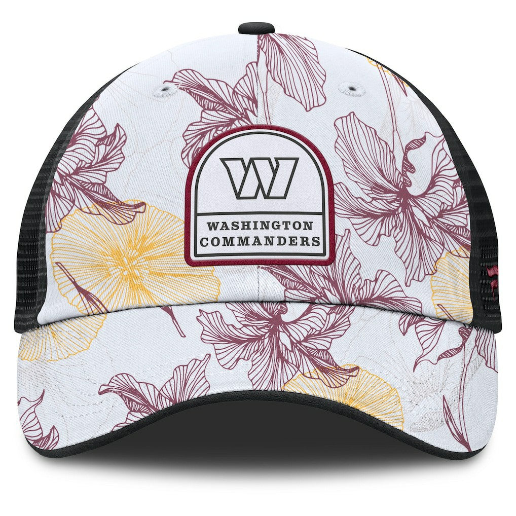 Fanatics Washington Commanders Tropical Adjustable Trucker Hat White/Black