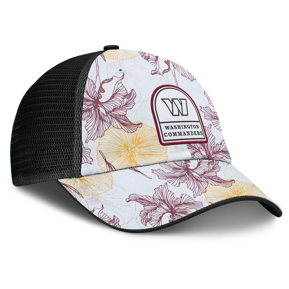 Fanatics Washington Commanders Tropical Adjustable Trucker Hat White/Black