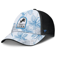Fanatics Detroit Lions Tropical Adjustable Trucker Hat White/Black