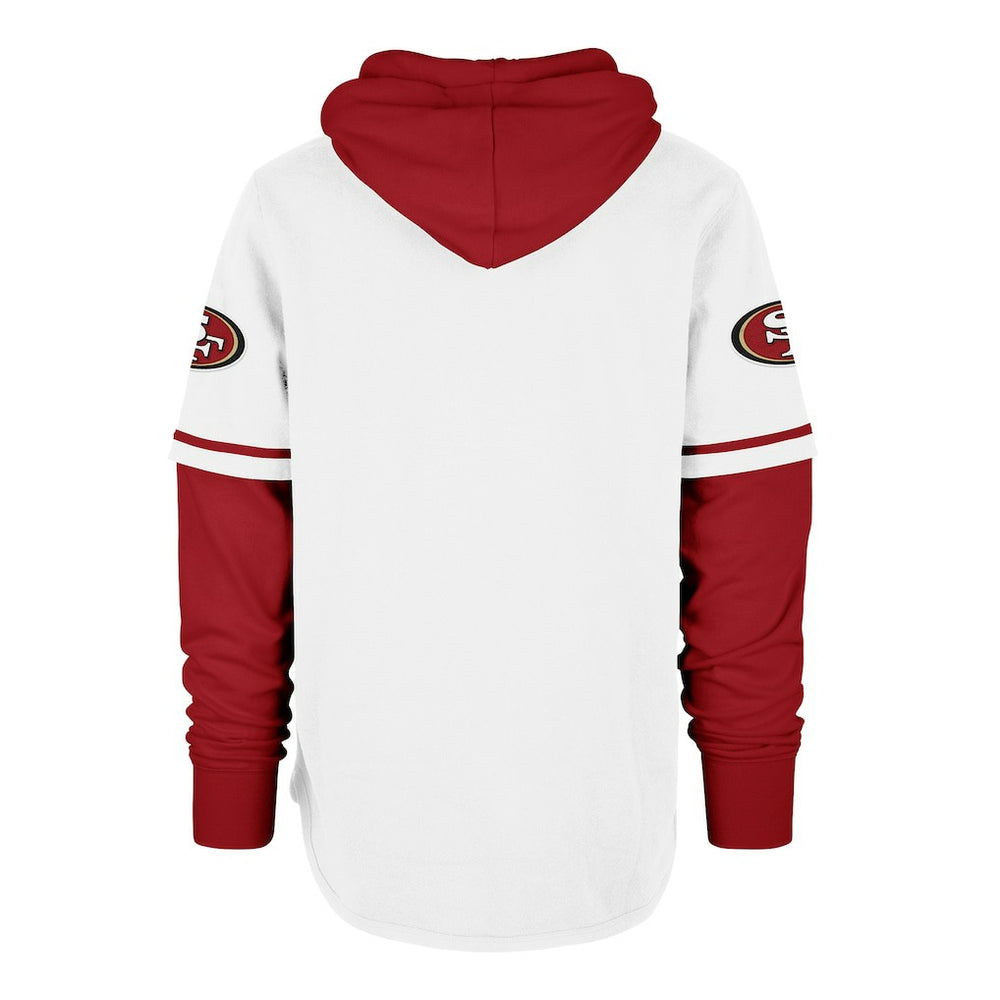 47 brand San Francisco 49ers '47 Trifecta Shortstop Pullover Hoodie White