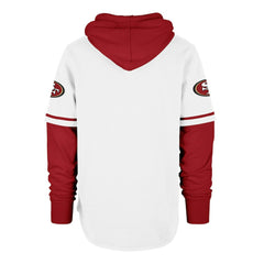 47 brand San Francisco 49ers '47 Trifecta Shortstop Pullover Hoodie White