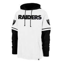 47 brand Las Vegas Raiders '47 Trifecta Shortstop Pullover Hoodie White