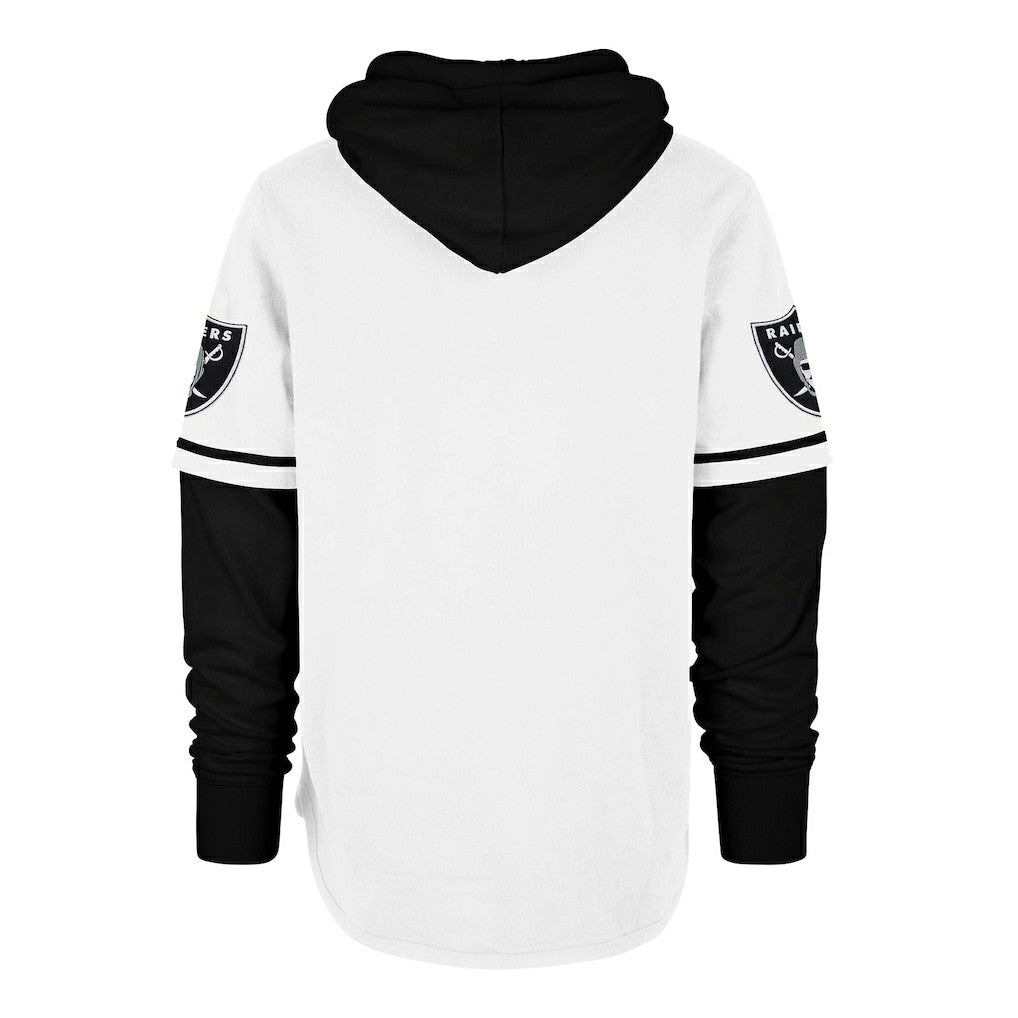 47 brand Las Vegas Raiders '47 Trifecta Shortstop Pullover Hoodie White