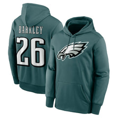 Nike Saquon Barkley Philadelphia Eagles Player Name & Number Therma Hoodie Midnight Green