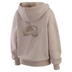 Colorado Avalanche WEAR by Erin Andrews Women's Washed Pullover Crewdie - Tan - NHL 202830773