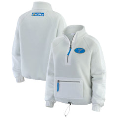 St. Louis Blues WEAR by Erin Andrews Women's Polar Fleece Quarter-Zip Jacket - Gray - NHL 202830786