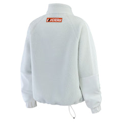 Philadelphia Flyers WEAR by Erin Andrews Women's Polar Fleece Quarter-Zip Jacket - Gray - NHL 202830791