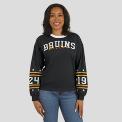 Boston Bruins WEAR by Erin Andrews Women's Long-Sleeve Sport T-Shirt - Black - NHL 202830808