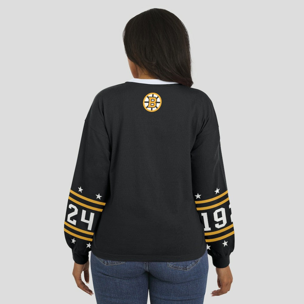 Boston Bruins WEAR by Erin Andrews Women's Long-Sleeve Sport T-Shirt - Black - NHL 202830808