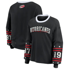 Carolina Hurricanes WEAR by Erin Andrews Women's Long-Sleeve Sport T-Shirt - Black - NHL 202830812