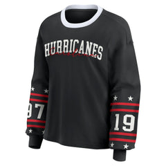 Carolina Hurricanes WEAR by Erin Andrews Women's Long-Sleeve Sport T-Shirt - Black - NHL 202830812