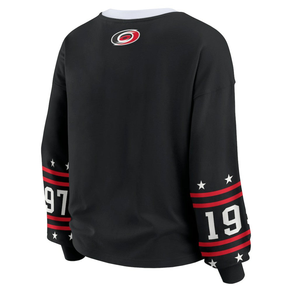 Carolina Hurricanes WEAR by Erin Andrews Women's Long-Sleeve Sport T-Shirt - Black - NHL 202830812