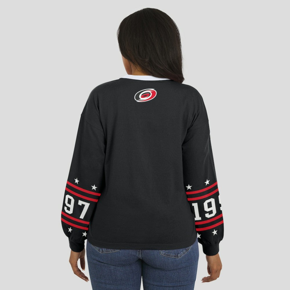 Carolina Hurricanes WEAR by Erin Andrews Women's Long-Sleeve Sport T-Shirt - Black - NHL 202830812