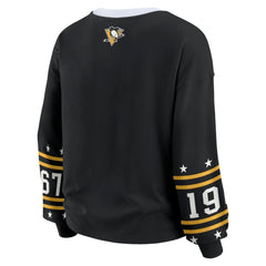 Pittsburgh Penguins WEAR by Erin Andrews Women's Long-Sleeve Sport T-Shirt - Black - NHL 202830814
