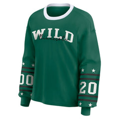 Minnesota Wild WEAR by Erin Andrews Women's Long-Sleeve Sport T-Shirt - Green - NHL 202830815