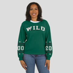 Minnesota Wild WEAR by Erin Andrews Women's Long-Sleeve Sport T-Shirt - Green - NHL 202830815