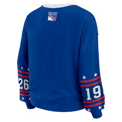 New York Rangers WEAR by Erin Andrews Women's Long-Sleeve Sport T-Shirt - Blue - NHL 202830817