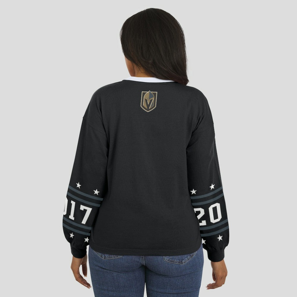 Vegas Golden Knights WEAR by Erin Andrews Women's Long-Sleeve Sport T-Shirt - Black - NHL 202830819
