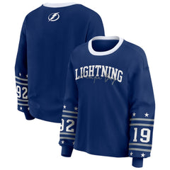 Tampa Bay Lightning WEAR by Erin Andrews Women's Long-Sleeve Sport T-Shirt - Blue - NHL 202830820