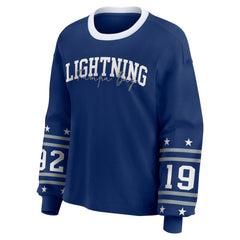 Tampa Bay Lightning WEAR by Erin Andrews Women's Long-Sleeve Sport T-Shirt - Blue - NHL 202830820