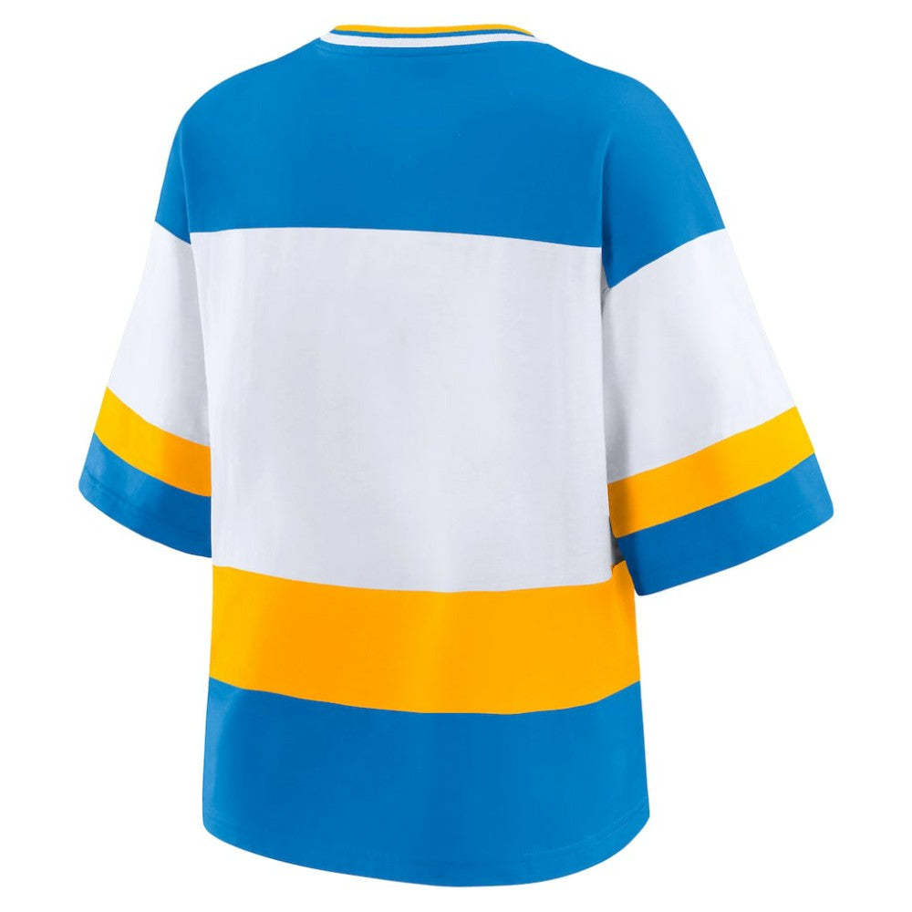 St. Louis Blues WEAR by Erin Andrews Women's Jersey Style Tee - Blue/White - NHL 202830840