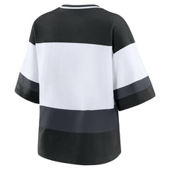 Vegas Golden Knights WEAR by Erin Andrews Women's Jersey Style Tee - Black/White - NHL 202830843
