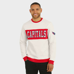 Washington Capitals Darius Rucker Collection by Fanatics Colorblock Pullover Sweatshirt - Cream - NHL 202831244