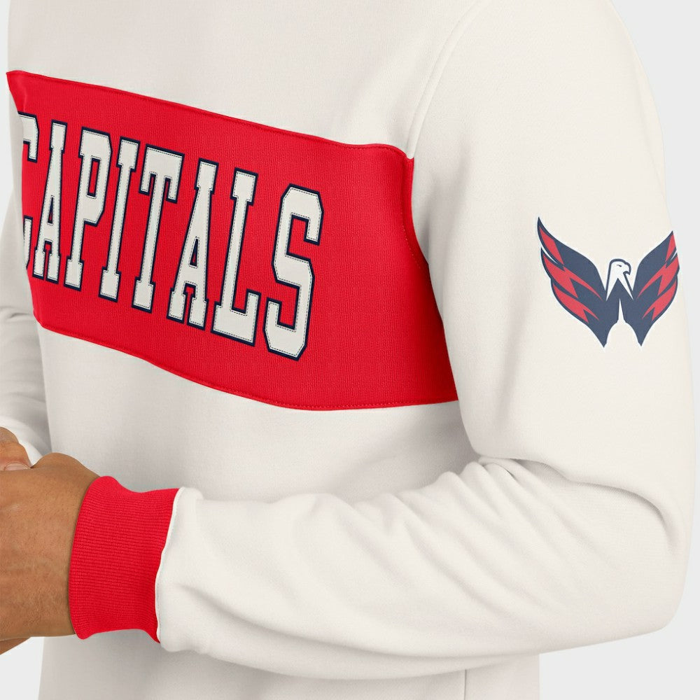 Washington Capitals Darius Rucker Collection by Fanatics Colorblock Pullover Sweatshirt - Cream - NHL 202831244